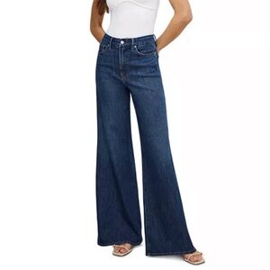 GOOD AMERICAN Good Waist Palazzo Flare Jeans